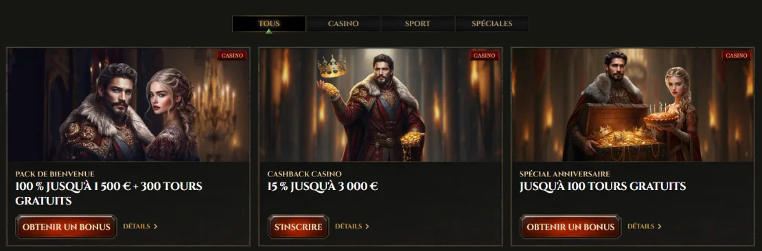 kyngs casino bonus
